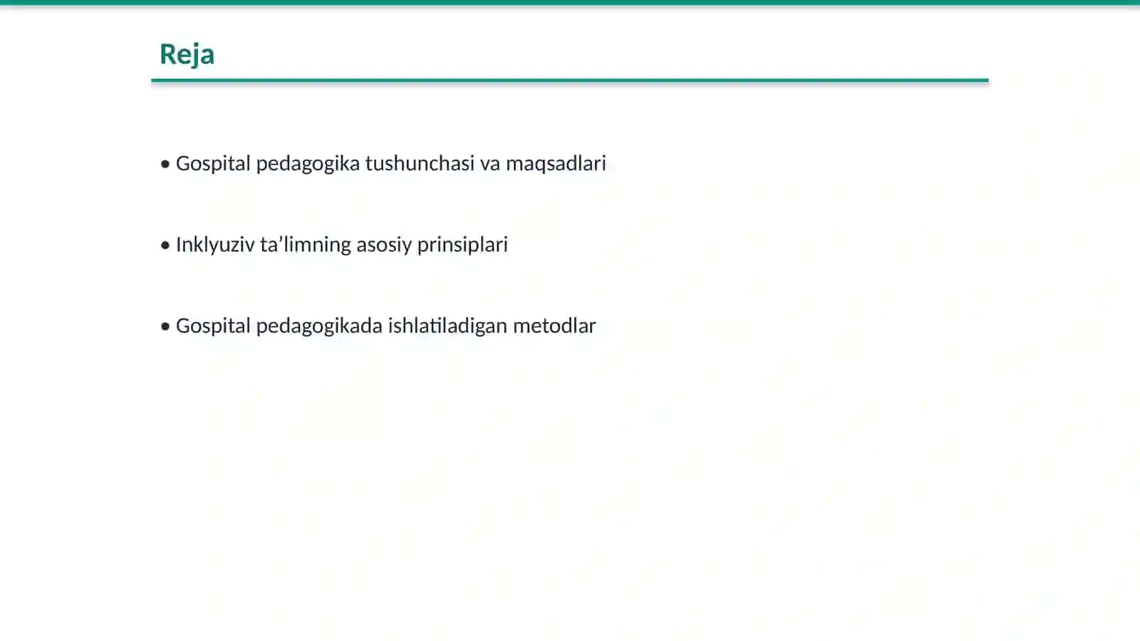 Gospital pedagogika inklyuziv taʼlimning ajralmas qismi 2