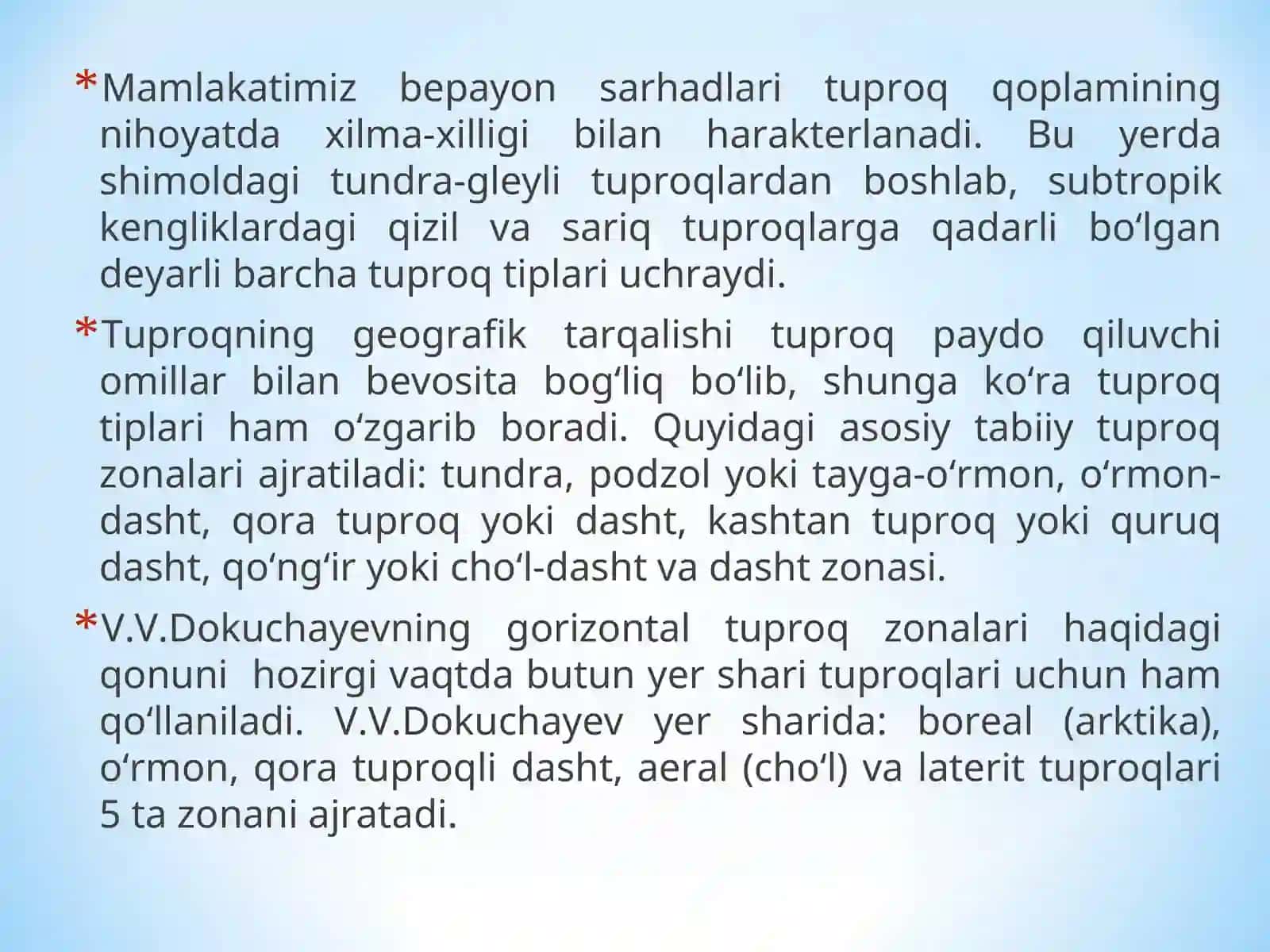 MDH TUPROQLARI. TAYGA-O‘RMON ZONASNNING TUPROQLARI 2