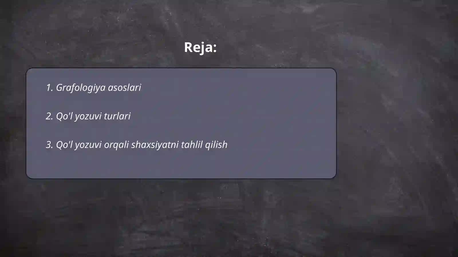 Grafologiyaga oid metodikalar 2