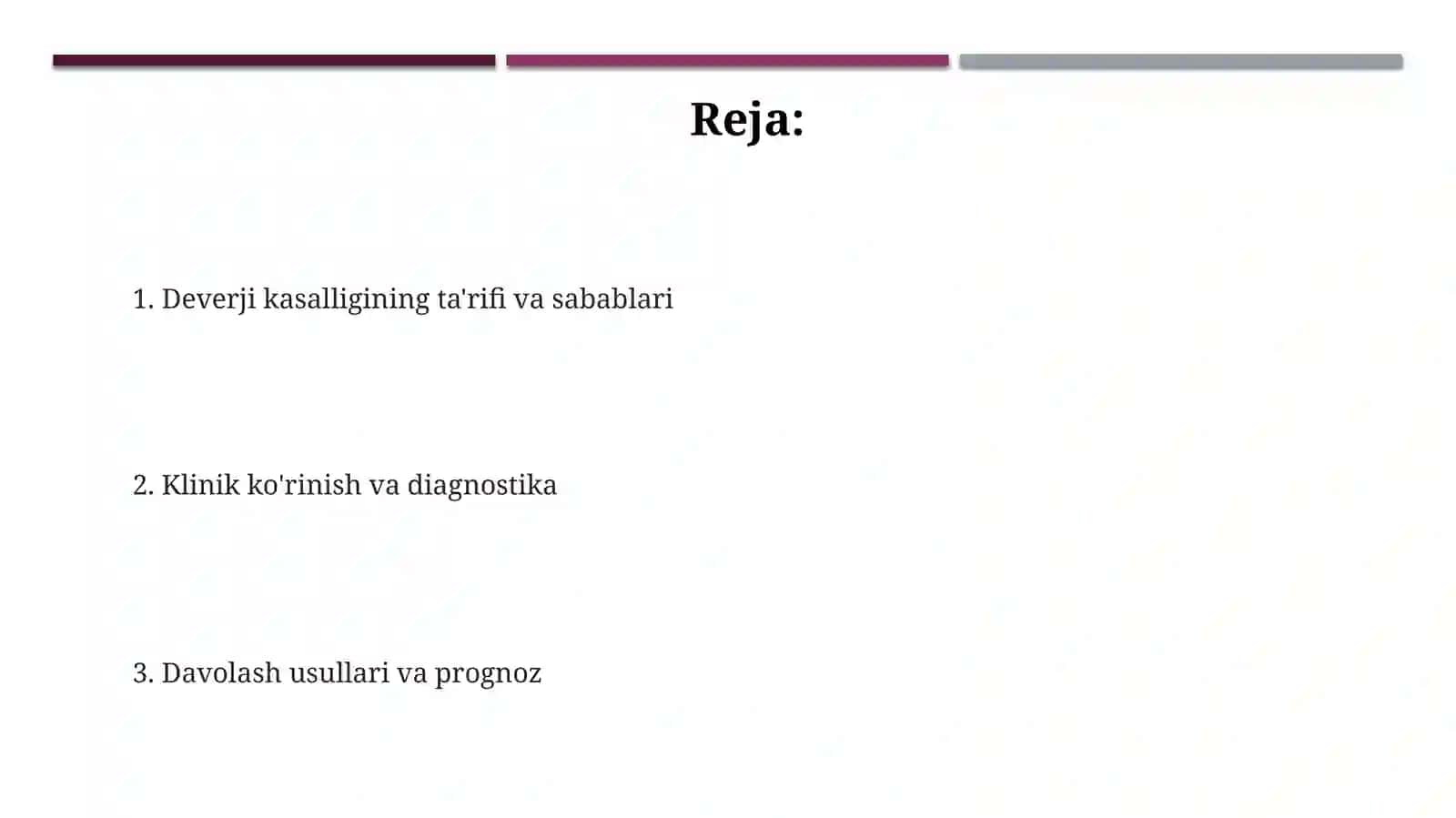 Deverji kasalligi 2