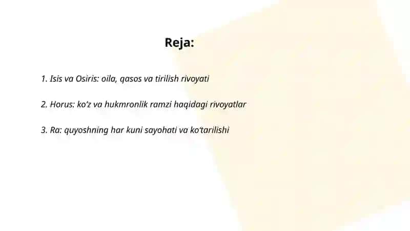 Misr afsonalari va rivoyatlari 2
