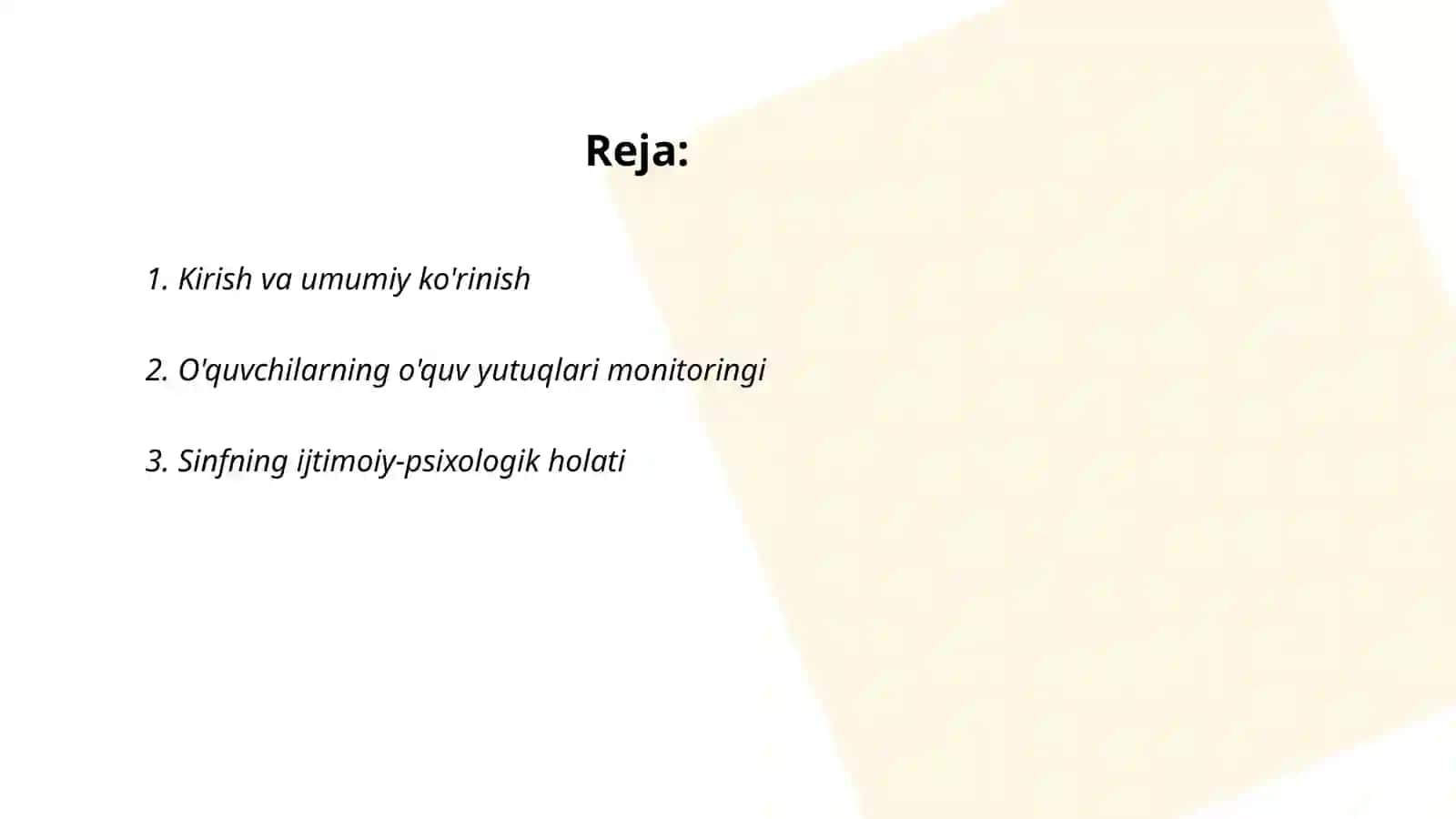 Sinf rahbarining namunaviy yillik ish rejasini tuzish metodikasi 2