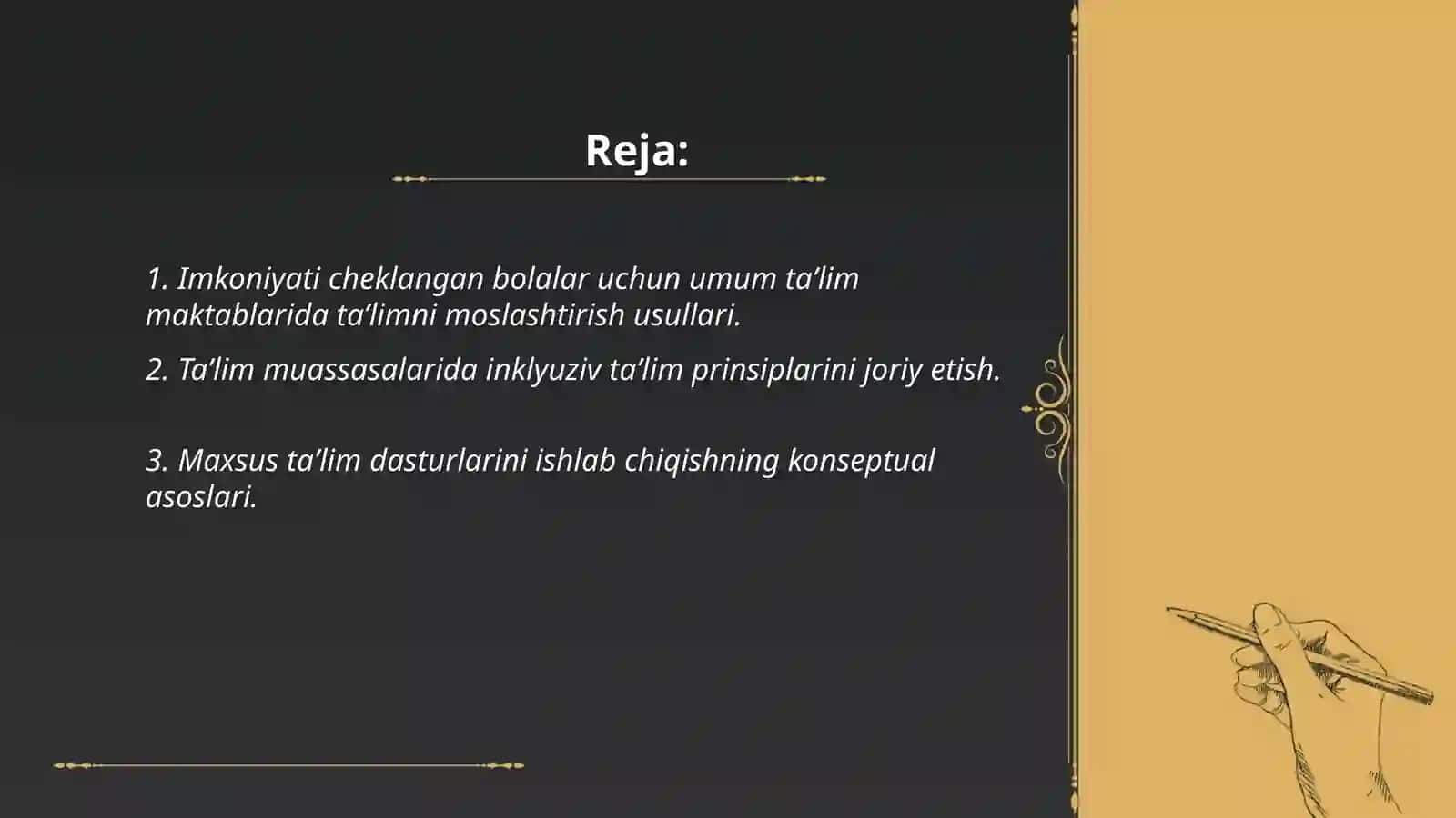 IMKONIYATI CHEKLANGAN BOLALARNI UMUM TAʼLIM MAKTABLARIDA OʻQITISHDA KONSEPTUAL TALABLAR 2