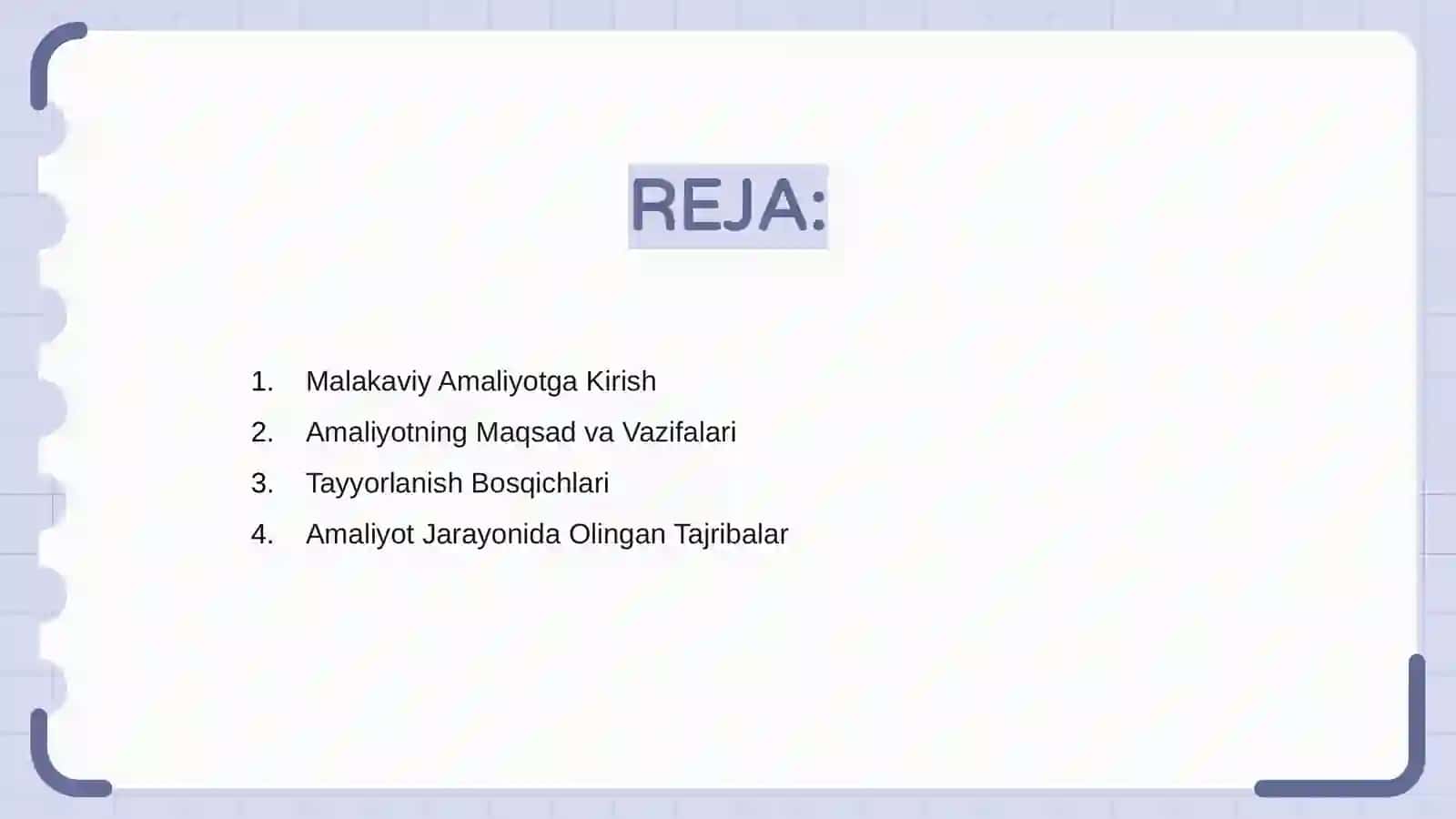 Malakaviy amaliyot boʻyicha taqdimot 2