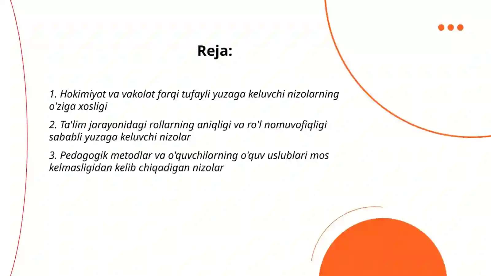 O'qituvchi va o'quvchilar o'rtasidagi nizolarning o'ziga xos xususiyatlari 2