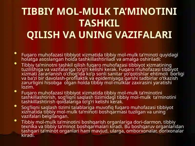 O’ZBЕKISTON RЕSPUBLIKASI SOG’LIQNI SAQLASH VAZIRLIGI: Toshkent tibbiyot akadеmiyasi 2