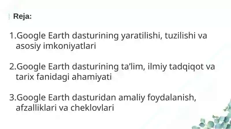 Google Earth dasturi 2