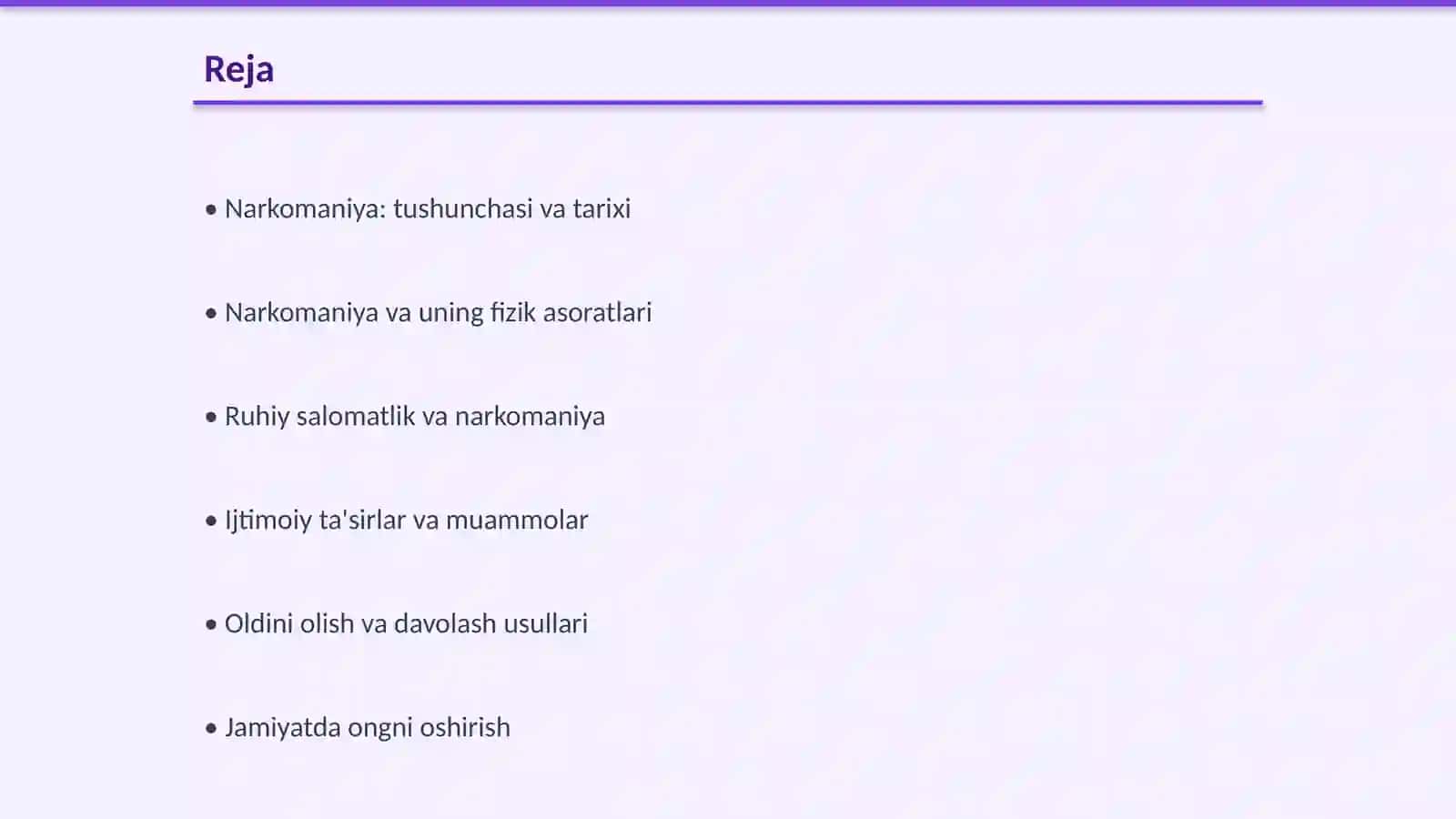 Narkomaniya va uning asoratlari 2
