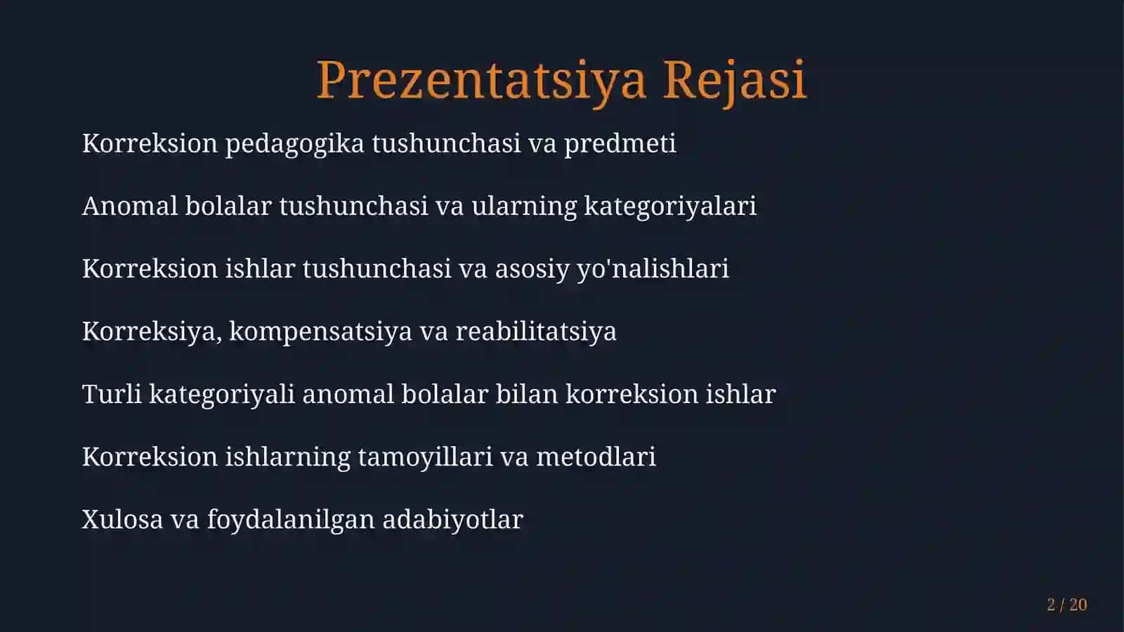 Anomal bolalar bilan olib boriladigan korreksion ishlarning asosiy yo'nalishlari 2