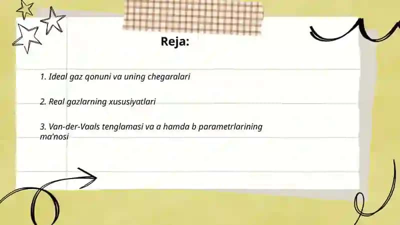 Real va ideal gazlar 2