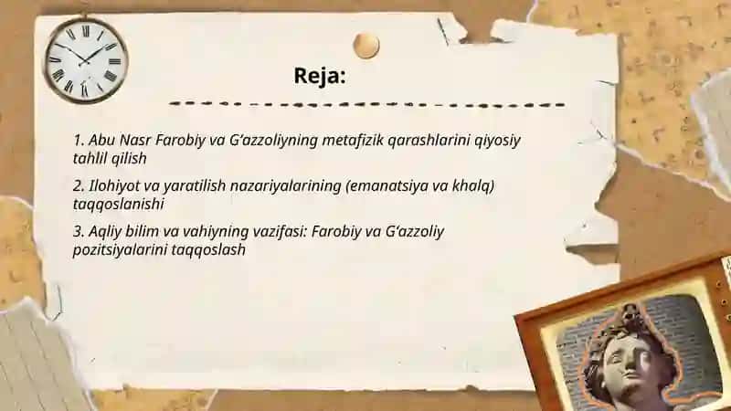 Abu Nasr Farobiy va Gʻazzoliyning falsafa ilmiga oid qarashlarining qiyosiy tahlil etish 2