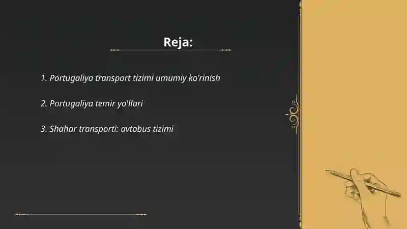 Portugaliya transport tizimi 2