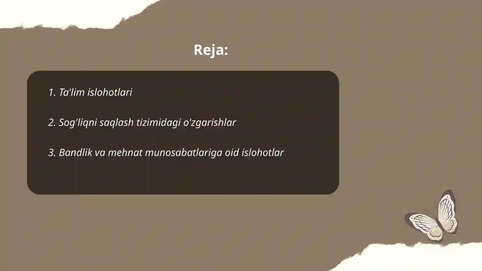 O'zbekiston Respublikasida Ijtimoiy Sahadagi Islohotlar 2