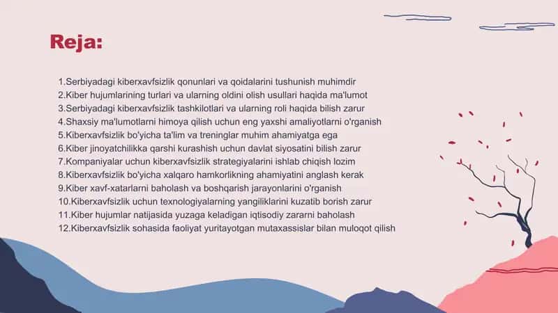Serbiya kiberxavfsizligi haqida 2
