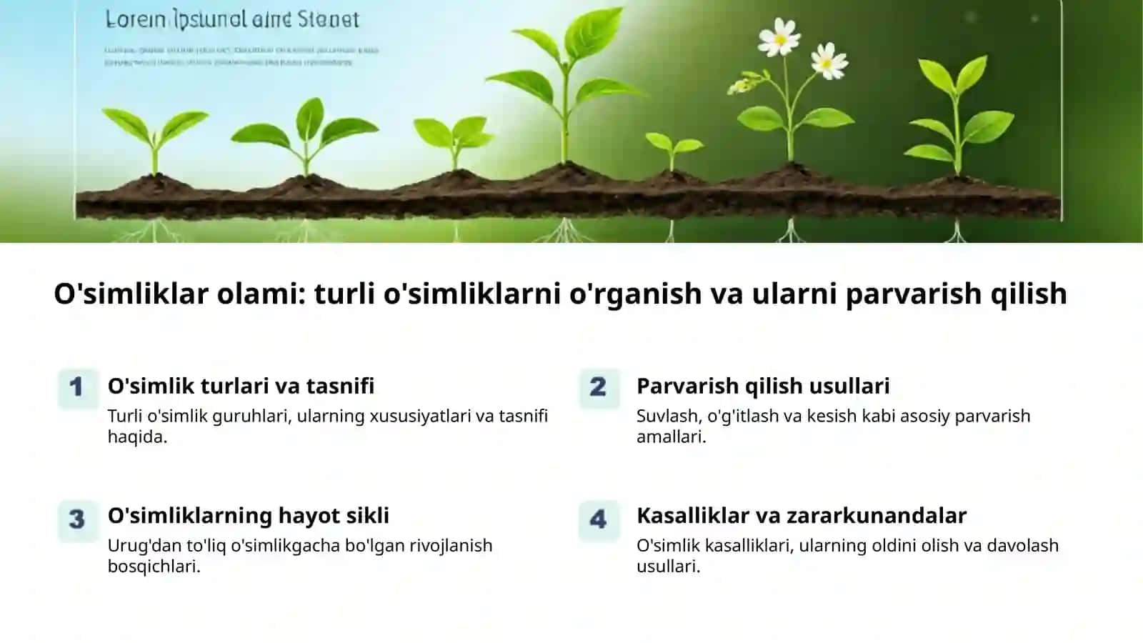 O'simliklar olami: turli o'simliklarni o'rganish va ularni parvarish qilish 2