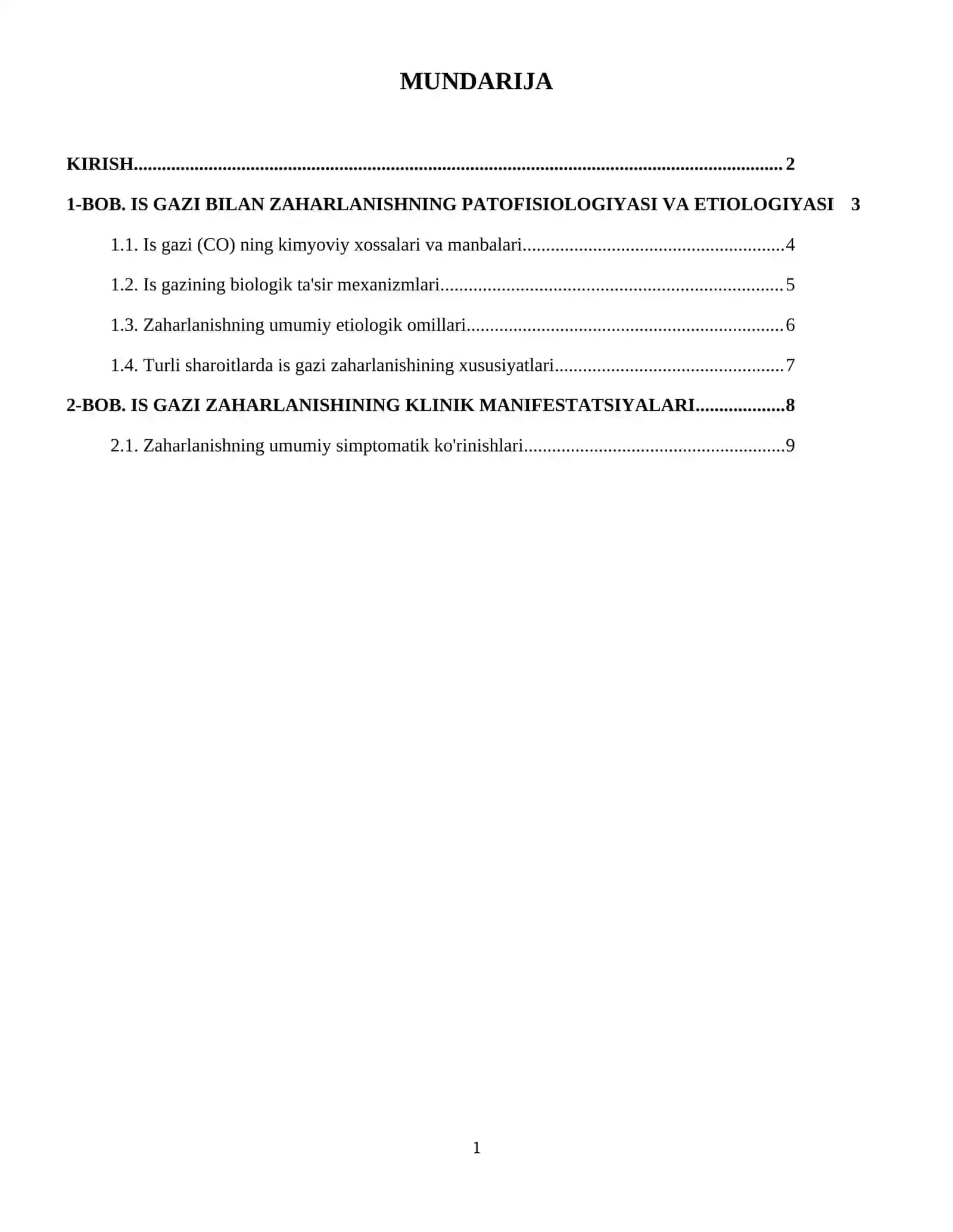 Is gazi bilan zaharlanish va uni aniqlashning fizik-kimyoviy usullari 2