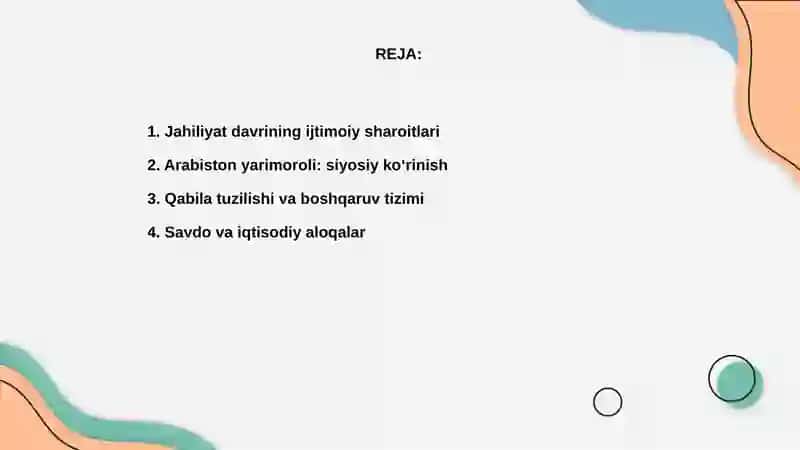 Islom dinining paydo bo’lishidagi ijtimoiy-siyosiy va va madaniy sharoitlar 2