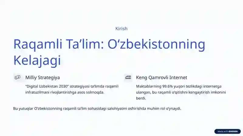 Raqamlashtirish boʻyicha tajriba oʻqitishda raqamli taʼlim texnologiyalari 2