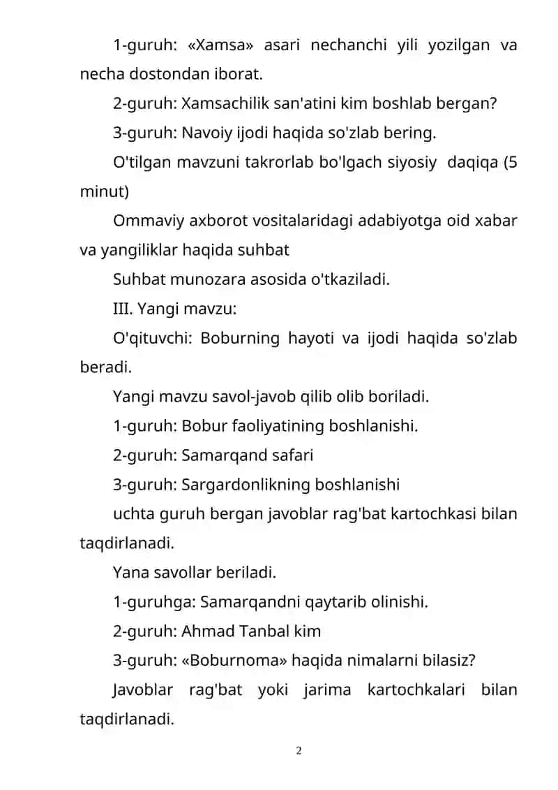 Zahiriddin Muhammad Bobur hayoti va ijodi 2