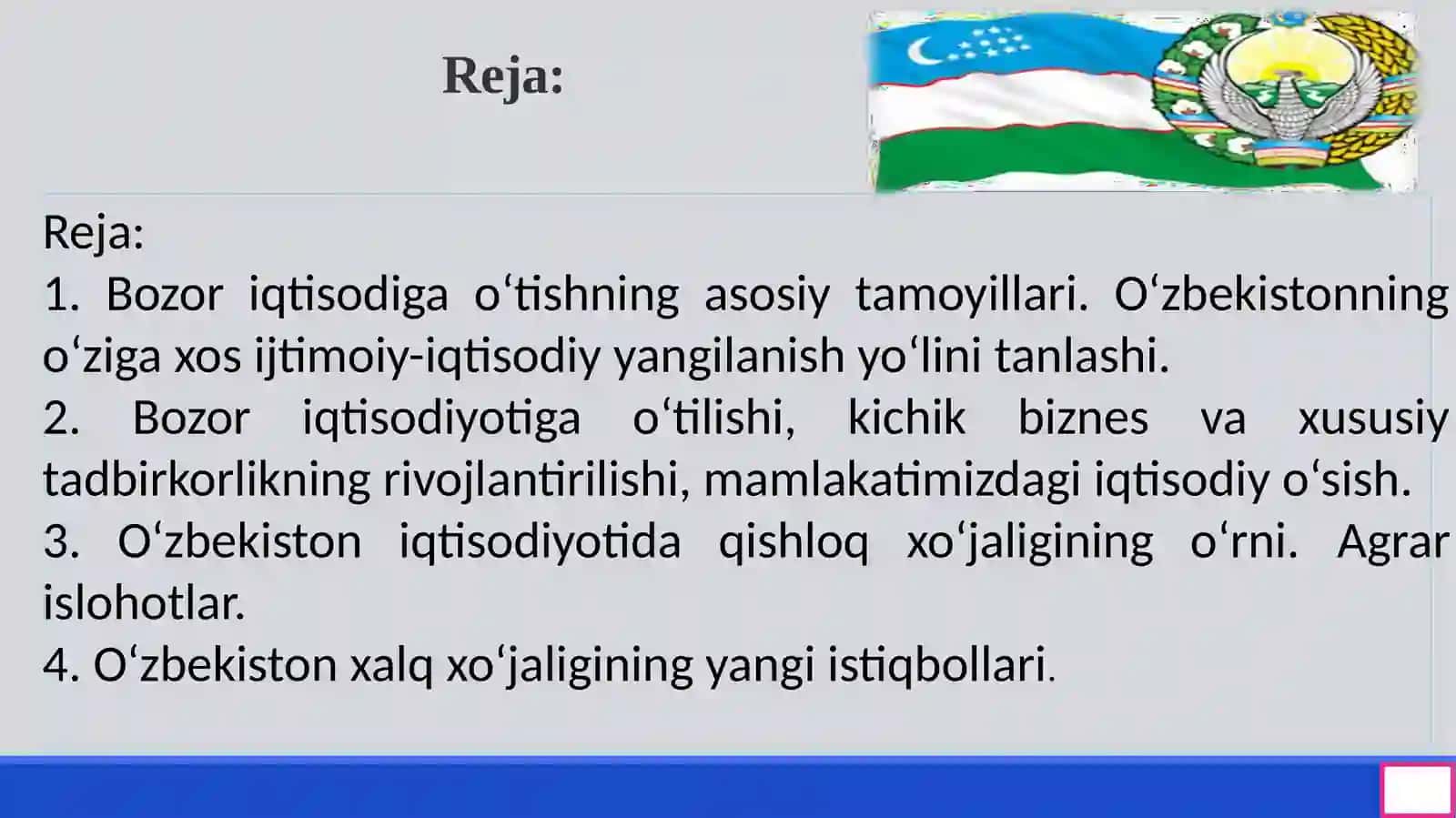 Iqtisodiy islohotlar, xususiy mulkchilikning shakllanishi 2