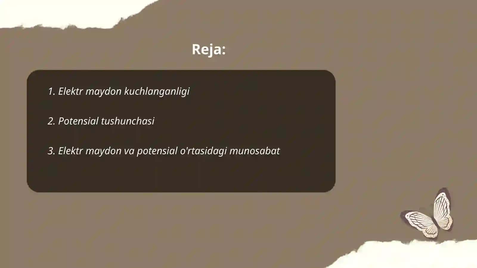 Elektr maydon kuchlanganligi 2