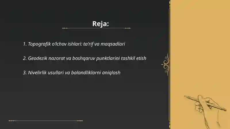 Topagrafik oʻlchov ishlari 2