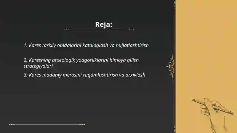 Kares tarixini himoya qilish 2