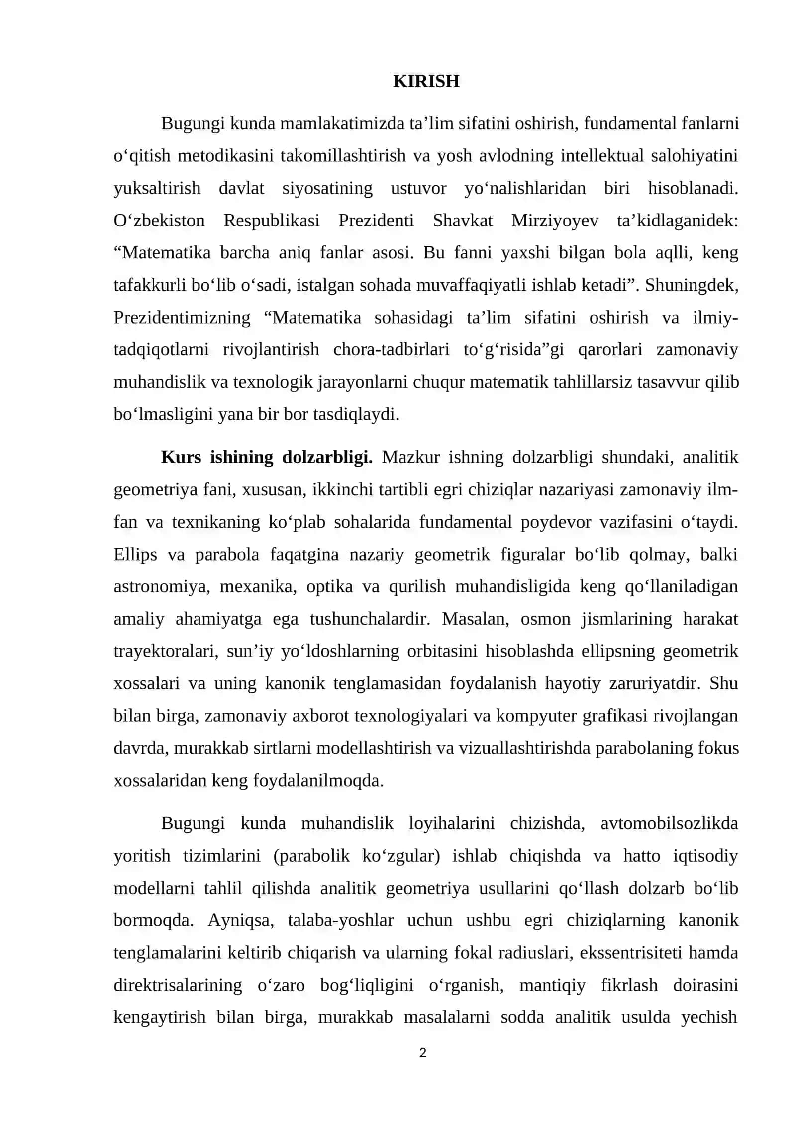 Ellips va uning kanonik tenglamasi, Parabolaning kanonik tenglamalari 2