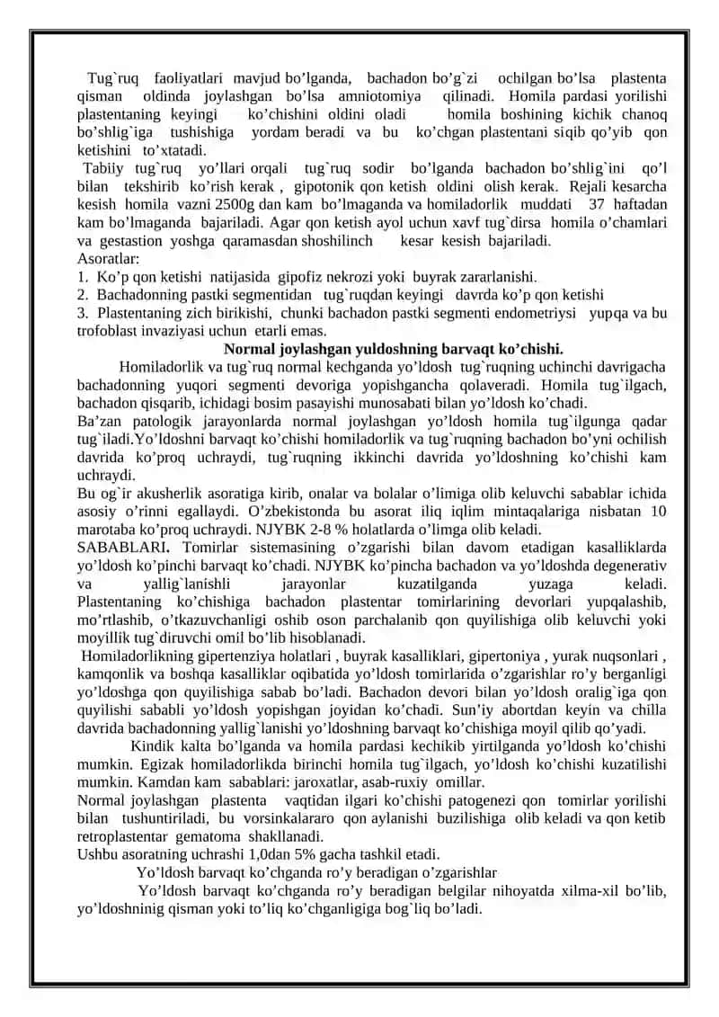 Qon ketishi sabablari va oldini olish 2