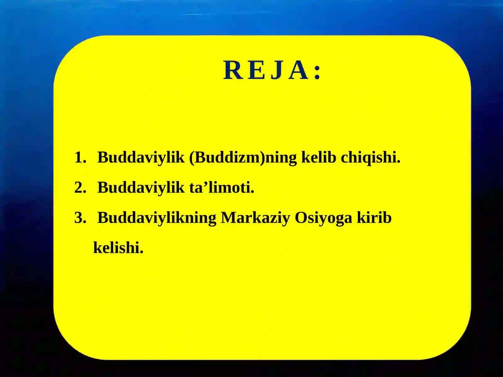 BUDDAVIYLIK DINI TARIXI 2