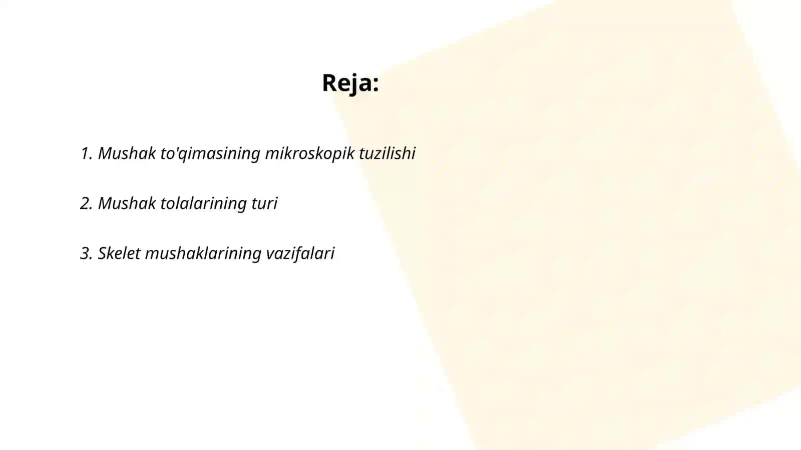 Chaynov mushaklarining tuzilishi va vazifasi 2