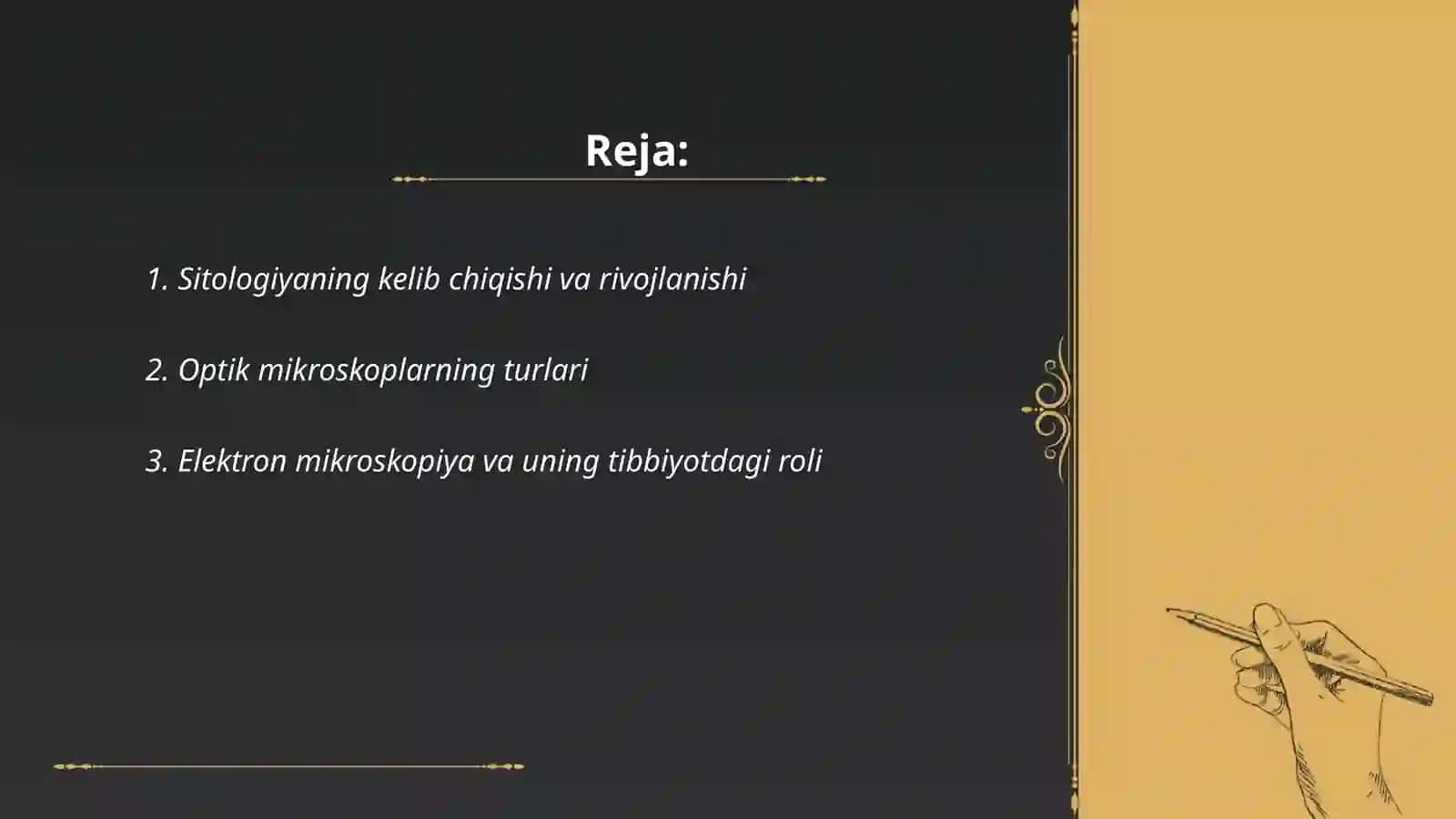 Sitologiya va hujayra biologiyasi 2