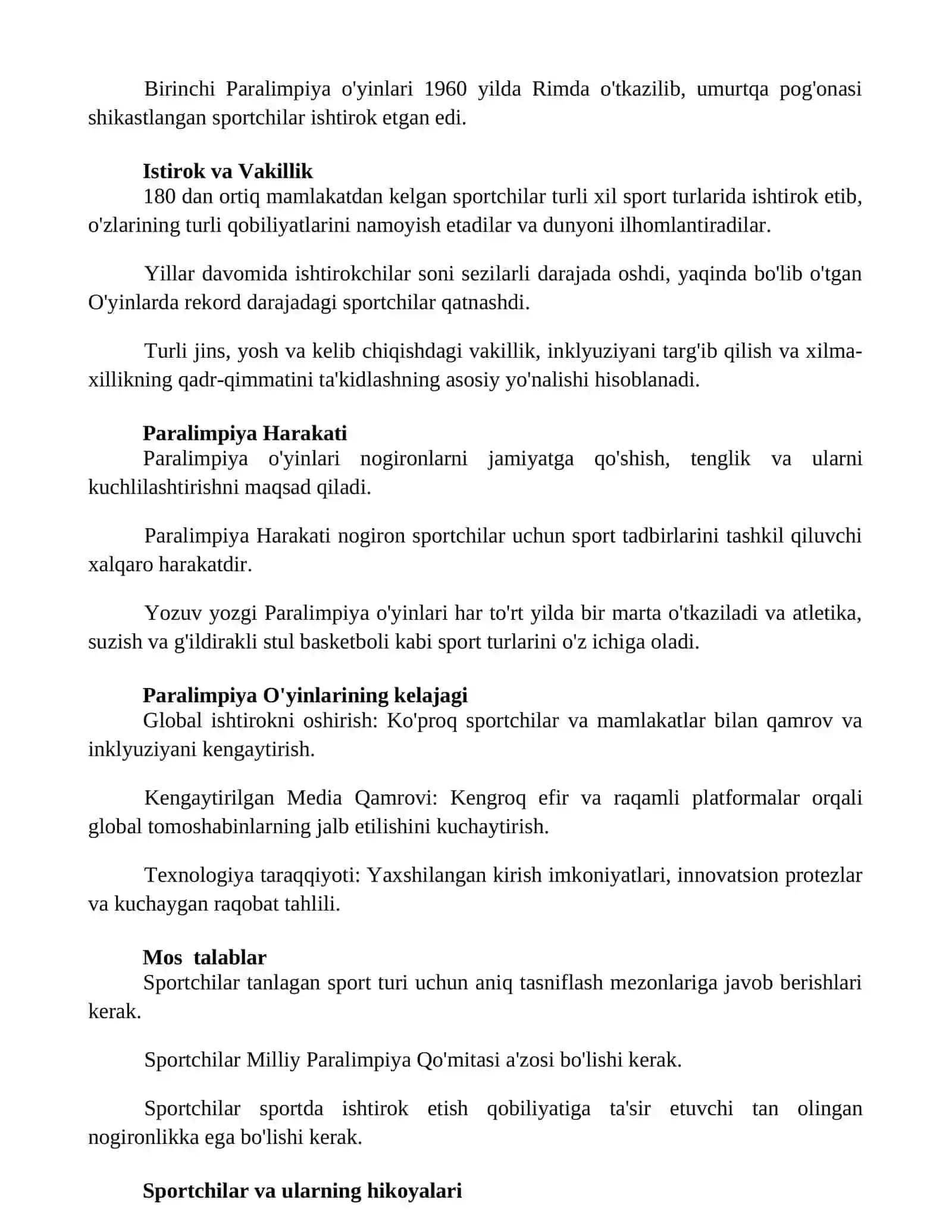 Yozgi Paralimpiya O'yinlari 2