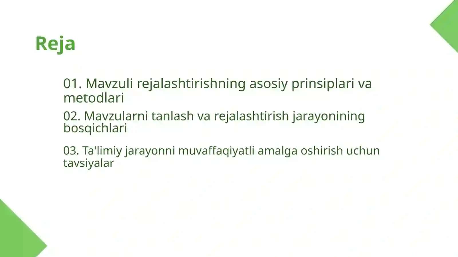 Maktabgacha ta'lim tashkilotida  ta'limiy jarayonni mavzuli rejalashtirish 2