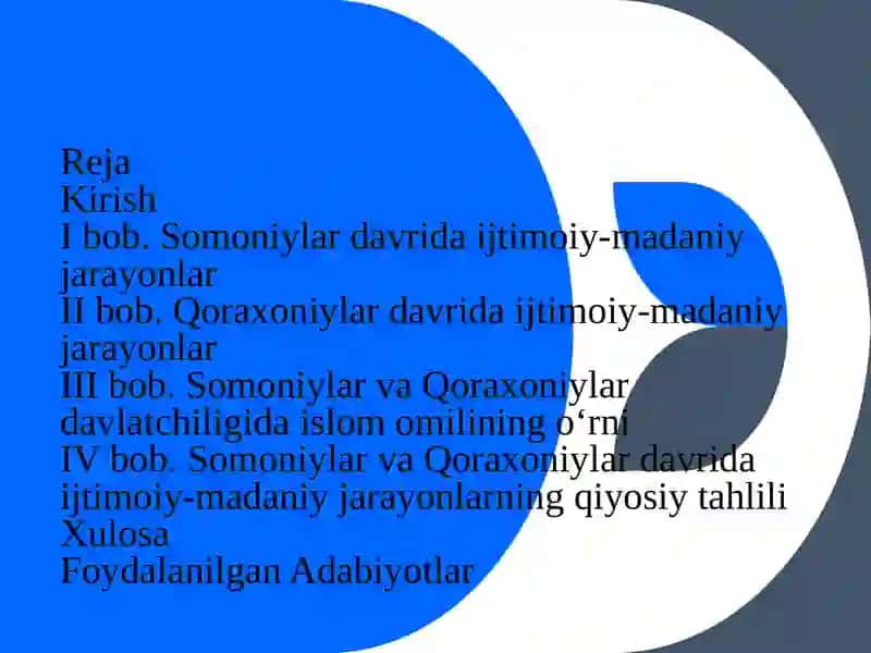 Somoniy va Qoraxoniylar davrida Ijtimoiy-Madaniy Jarayonlar 2