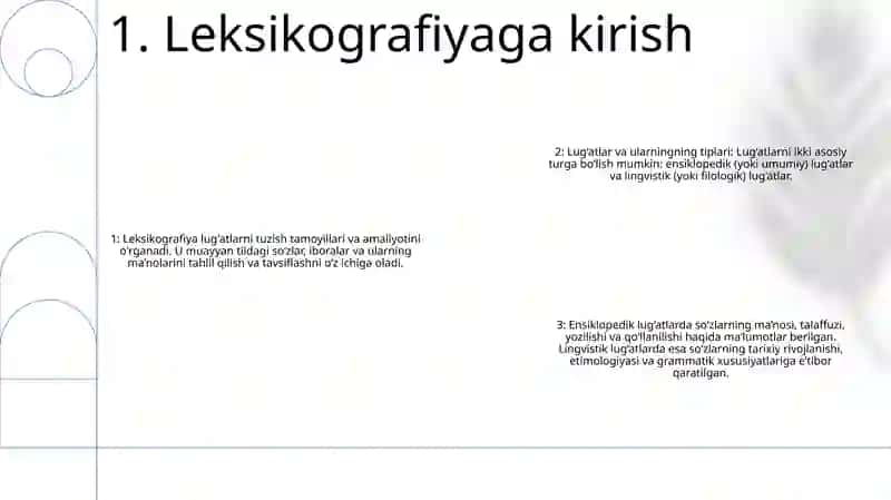 Leksikografiya Haqida Umumiy Ma'lumot 2