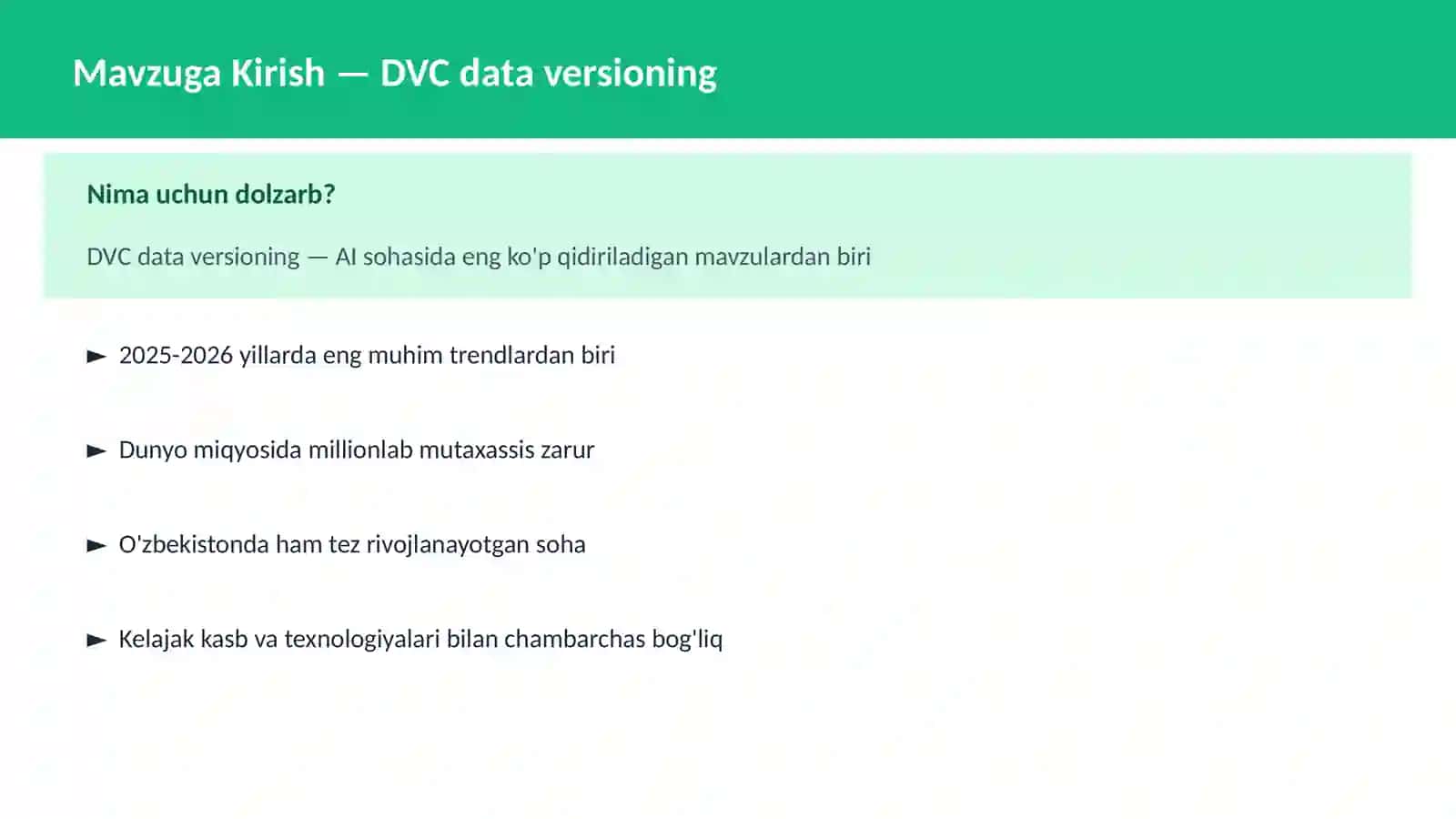 DVC data versioning 2