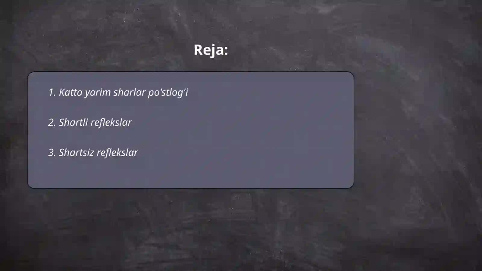 Oliy nerv faoliyatining xususiy tiplari 2