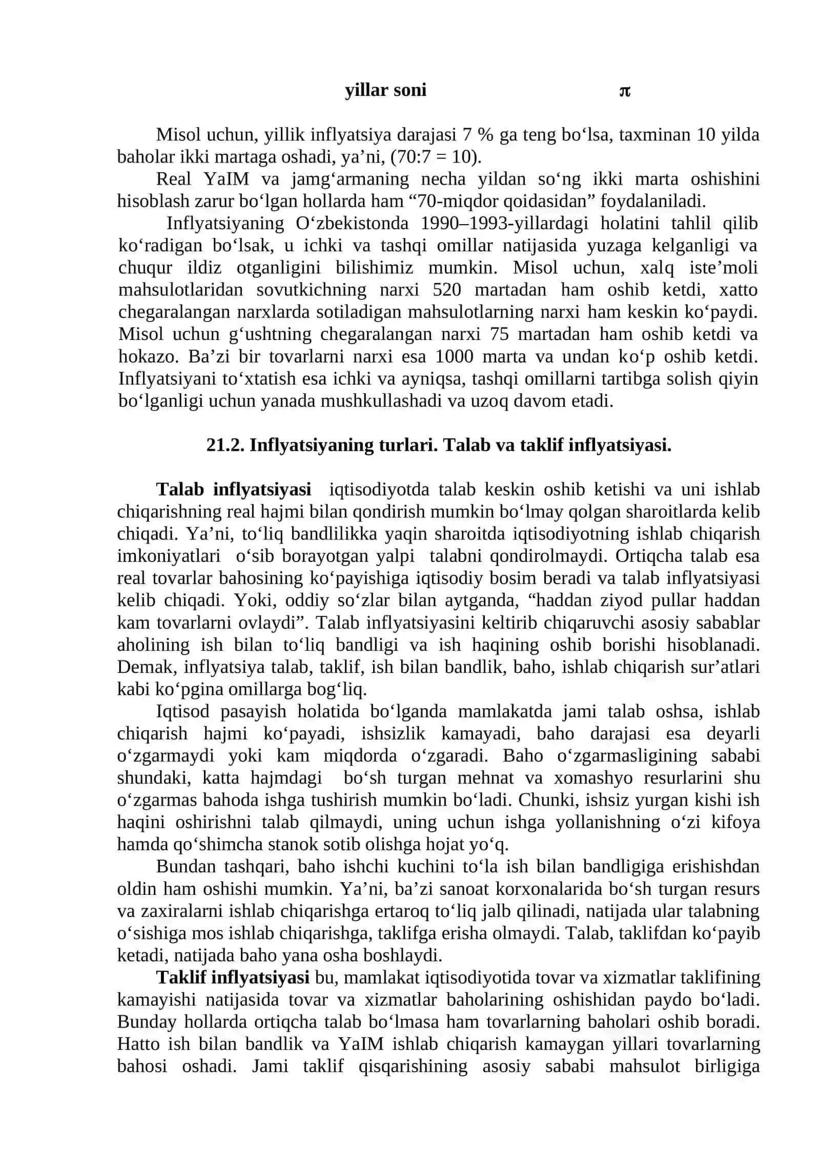 INFLYATSIYA VA AKSILINFLYATSIYA SIYOSATI 2