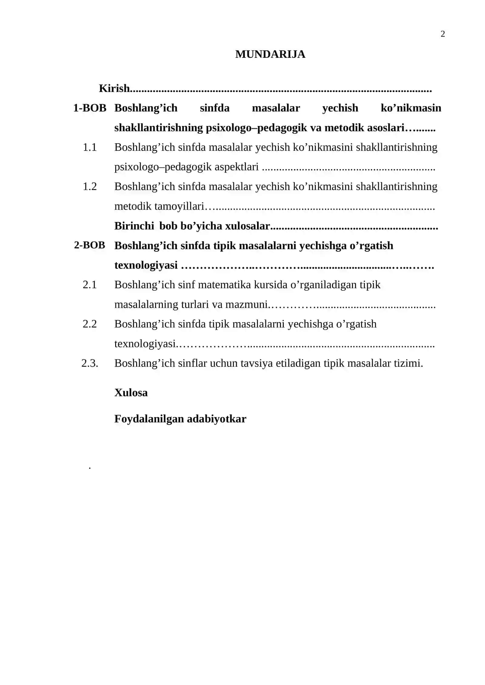 Matematika darslarida tipik masalalarni yechish metodikasi 2