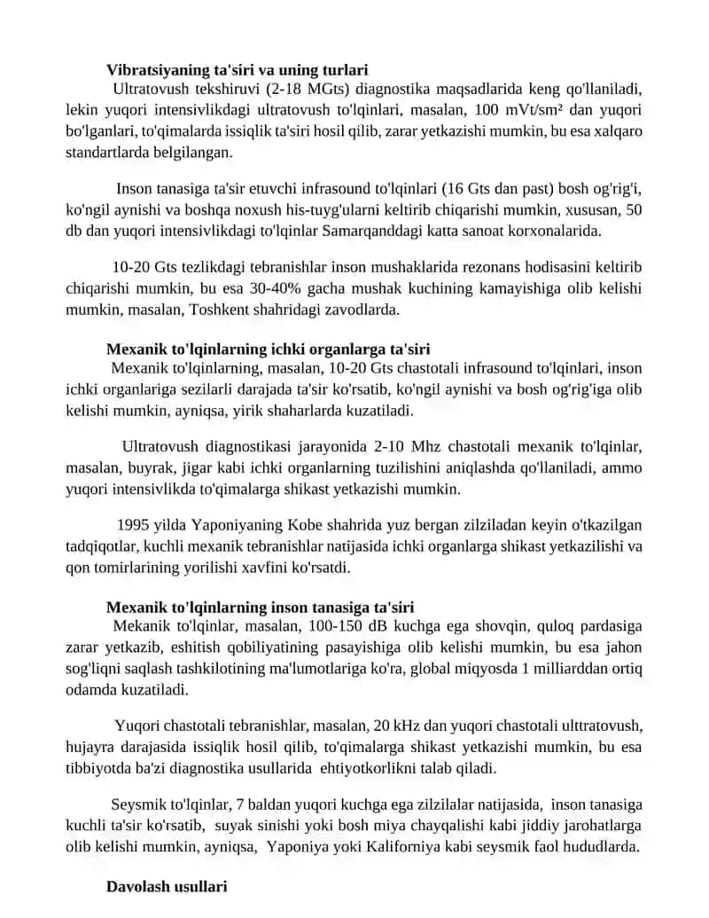 Mexanik toʻlqinlarning inson organizmiga taʼsiri 2