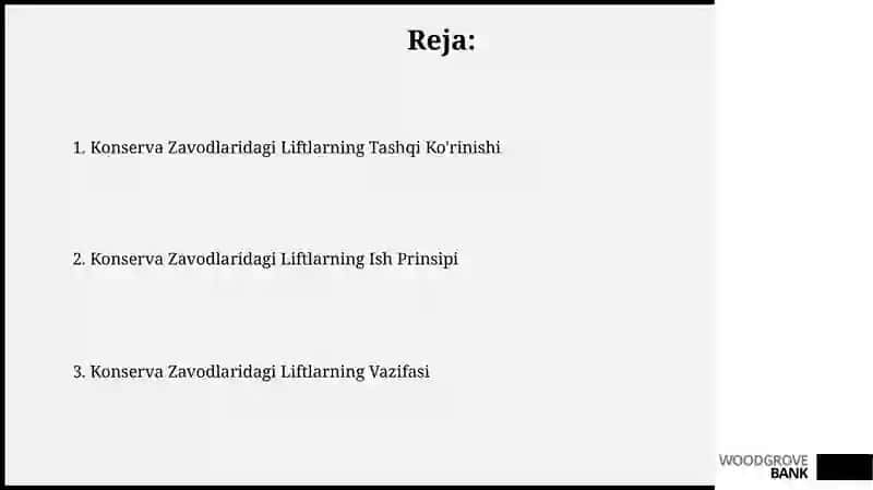 Konserva zavodlaridagi liftlarning ishlash printsipi 2