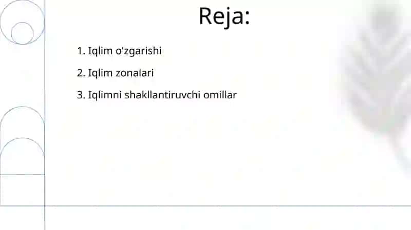 Iqlim.Iqlimni hosil qiluvchi omillar va iqlim mintaqalari 2