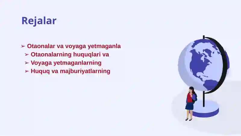 Ota Ona Hamda Voyaga Yetmaganlarni Huquq va Majburiyatlari 2