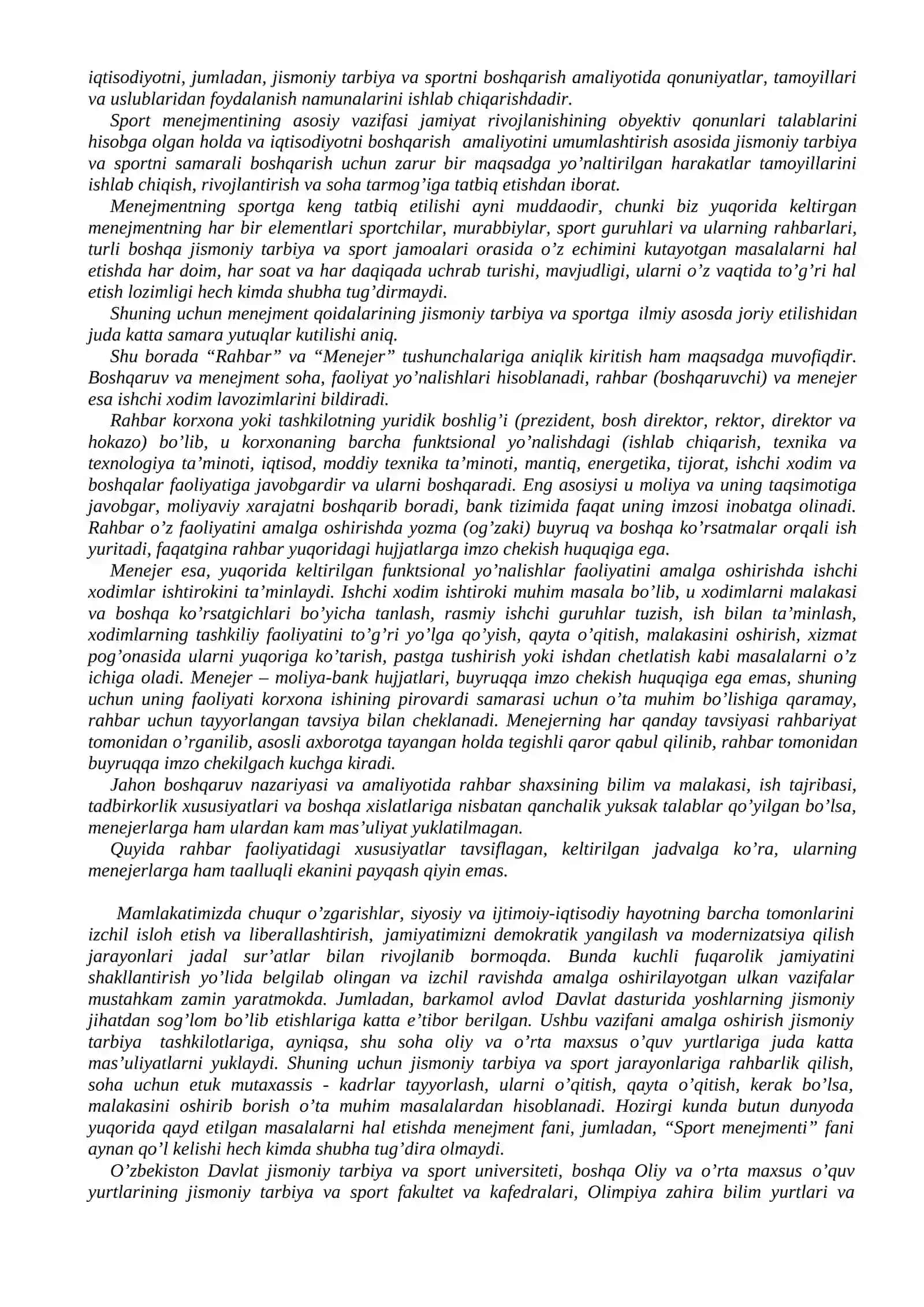 JISMONIY TARBIYA VA SPORTDA MENEJMENT HAMDA MARKETING PREDMETINING MAQSAD VA VAZIFALARI 2