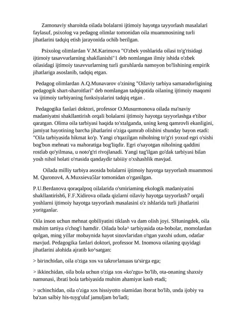 Oila pedagogigaksidan."Zamonaviy oilalarda tarbiya jarayonida uchraydigan muammolar" 2