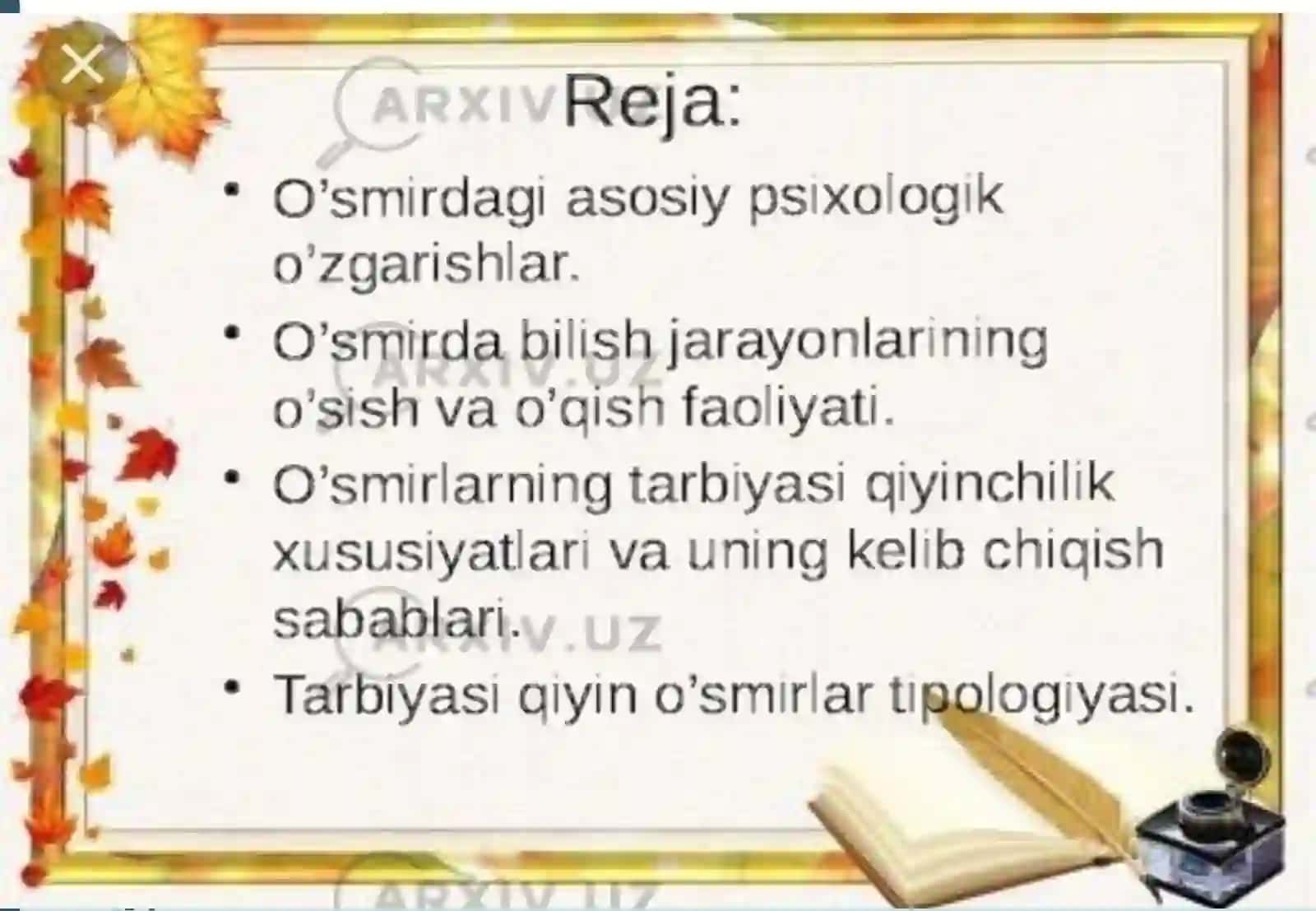 Tarbiyasi qiyin bolalar psixologiyasi 2