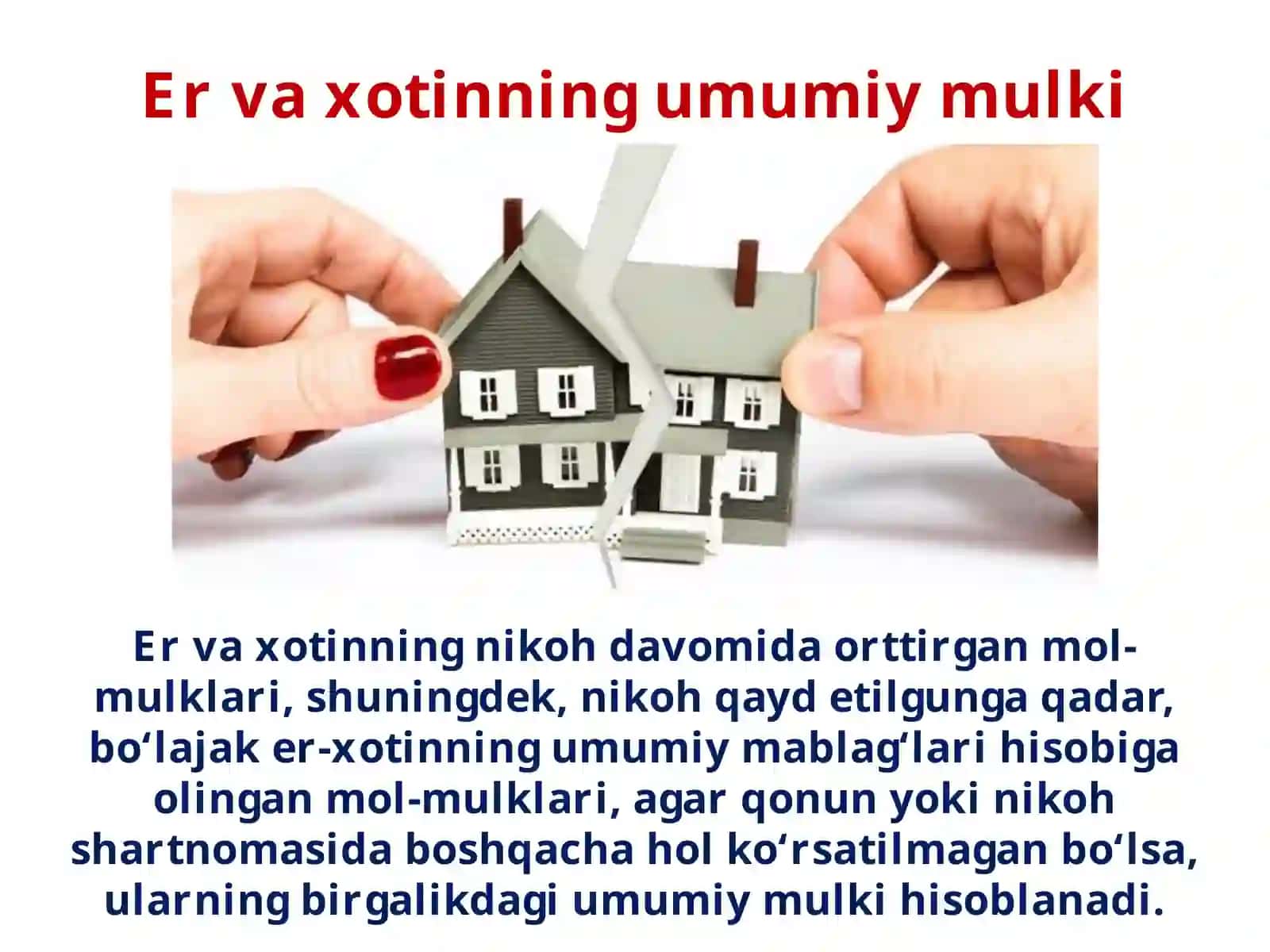 Er-xot owning mulkiy huquv va majburiyatlari 2