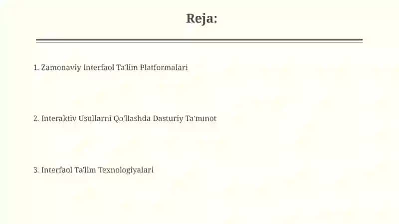Taʼlimda interfaol metodni qoʻllash texnologiyalari 2