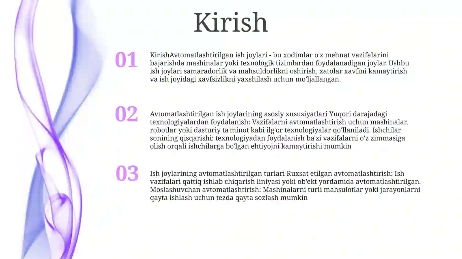 Avtomatlashtirilgan Ish Joylarining Tamoyillari, Turkumlanishi Va Xususiyatlari 2